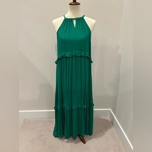Lush Green Halter Maxi Dress